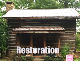 Historic Log Cabin Restoration  Carteret County, North Carolina